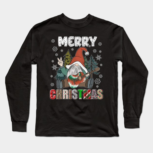 Merry Christmas Gnome Family Funny Xmas Tree Women Men Kids Long Sleeve T-Shirt by JennyArtist